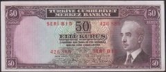 2.EMİSYON BATAN GEMİ 50 KURUŞ B15 426880 DENİZDEN ÇIKTIĞI GİBİ HAFİF DALGALI ÇİL