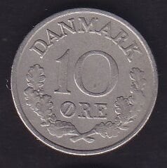 Danimarka 10 Öre 1969