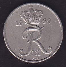 Danimarka 10 Öre 1969