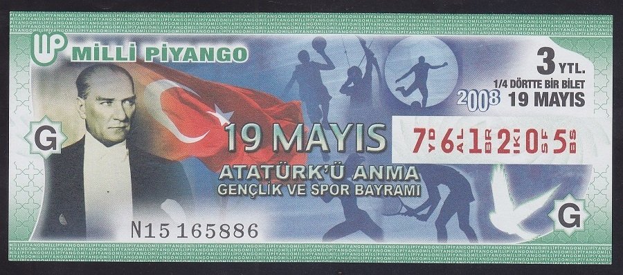 2008 19 MAYIS ÇEYREK BİLET