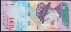 Venezuela 100 Bolivares 2018 Çilaltı Çil Pick 106c