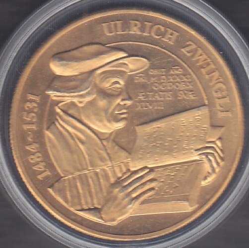 İSVİÇRE MADALYASI ULRICH ZWINGLI eski para alan yerler