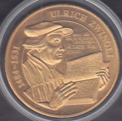 İSVİÇRE MADALYASI ULRICH ZWINGLI eski para alan yerler