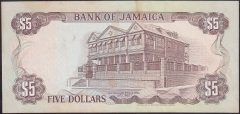 JAMAİKA 5 DOLAR 1991 ÇİLALTI ( KAT YOK LEKE VAR )
