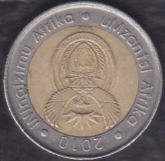 Güney Afrika 5 Rand 2010