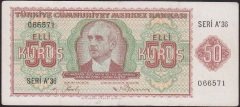 2.EMİSYON BERLİN 50 KURUŞ BA36 066571 ÇOK TEMİZ (DÜZELTME VAR)
