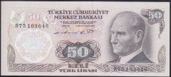 6.EMİSYON 1.TERTİP 50 LİRA H75 103646 ÇİL