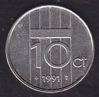 Hollanda 10 Cent 1991
