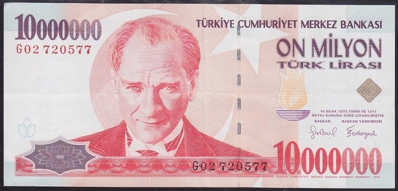 7.EMİSYON 10 000 000 LİRA G02 720577 ÇÇT +