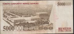 7.Emisyon 5 000 000 Lira G33 491860 Çok Temiz