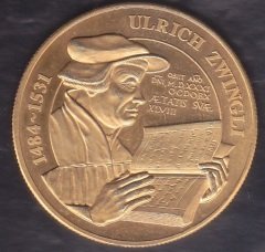 İSVİÇRE MADALYASI ULRICH ZWINGLI eski para alan yerler