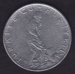 1972 Yılı 2.5 Lira Ters
