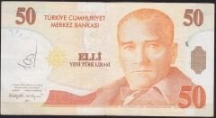 8.Emisyon 50 YTL B14 409176 Çok Temiz