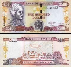 Jamaika 500 Dolar 2017 Çil Pick 85