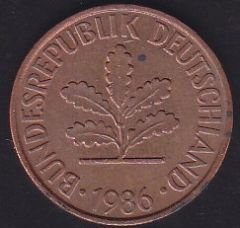 Almanya 2 Pfennig 1986 D