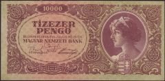 Macaristan 10000 Pengo 1945 Çok Temiz