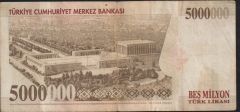 7.Emisyon 5 000 000 Lira G32 463493 Çok Temiz