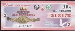 2015 19 TEMMUZ YARIM BİLET Z SERİSİ