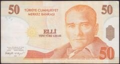 8.Emisyon 50 YTL B16 651101 Çok Temiz+