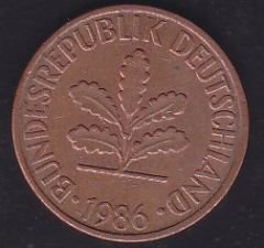 Almanya 2 Pfennig 1986 F