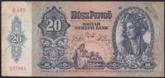 Macaristan 20 Pengo 1941 Çok Temiz