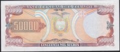 Ekvator 50000 Sucres 1999 Çil Pick 130c