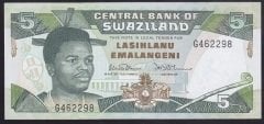 Swaziland 5 Emalangeni 1987 Çil Pick 19
