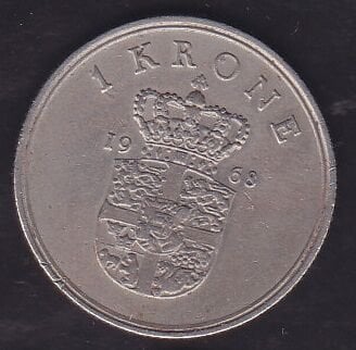 Danimarka 1 Kroner 1968