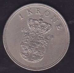 Danimarka 1 Kroner 1968