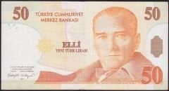 8.Emisyon 50 YTL B19 598733 Çok Temiz+