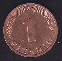 Almanya 1 Pfennig 1994 G