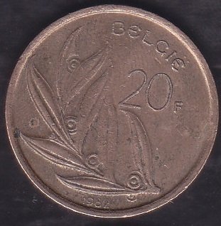 Belçika 20 Frank 1982