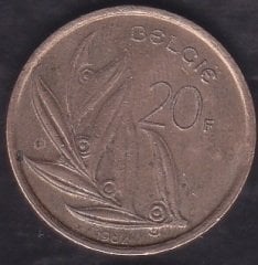Belçika 20 Frank 1982
