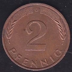 Almanya 2 Pfennig 1985 G