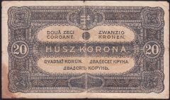 Macaristan 20 Korona 1920 Temiz