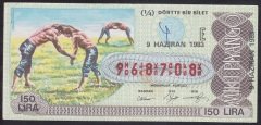 1983 9 HAZİRAN ÇEYREK BİLET E SERİSİ