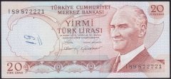 6.EMİSYON 4.TERTİP 20 LİRA I89 872221 ÇİLALTI