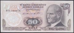 6.EMİSYON 1.TERTİP 50 LİRA H71 789924 ÇÇT +