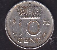 Hollanda 10 Cent 1972