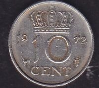 Hollanda 10 Cent 1972