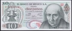 Meksika 10 Pesos 1974 Çilaltı Pick63g