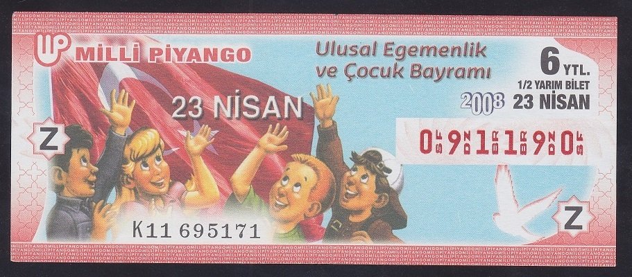 2008 23 NİSAN YARIM BİLET