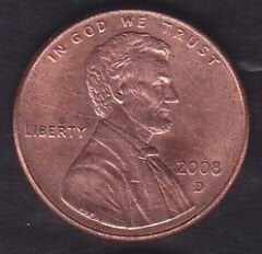 Amerika 1 Cent 2008 D