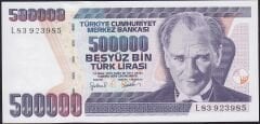 7.Emisyon 4.Tertip 500.000 Lira L83 9239XX Çilaltı Çil