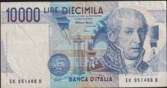İtalya 10.000 Lire 1984 Çok Temiz+ Pick 112d