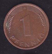 Almanya 1 Pfennig 1991 A