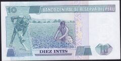 Peru 10 İntis 1986 Çil Pick 128b