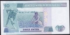 Peru 10 İntis 1986 Çil Pick 128b