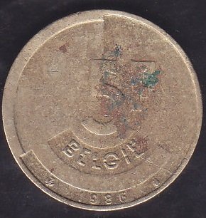 Belçika 5 Frank 1986