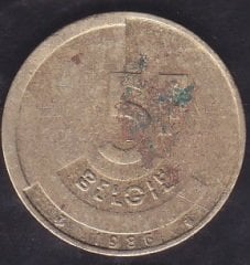 Belçika 5 Frank 1986